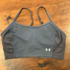 Under armor gray sports bra